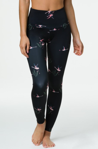 Image Title Onzie High Rise Legging - Pink Flamingo